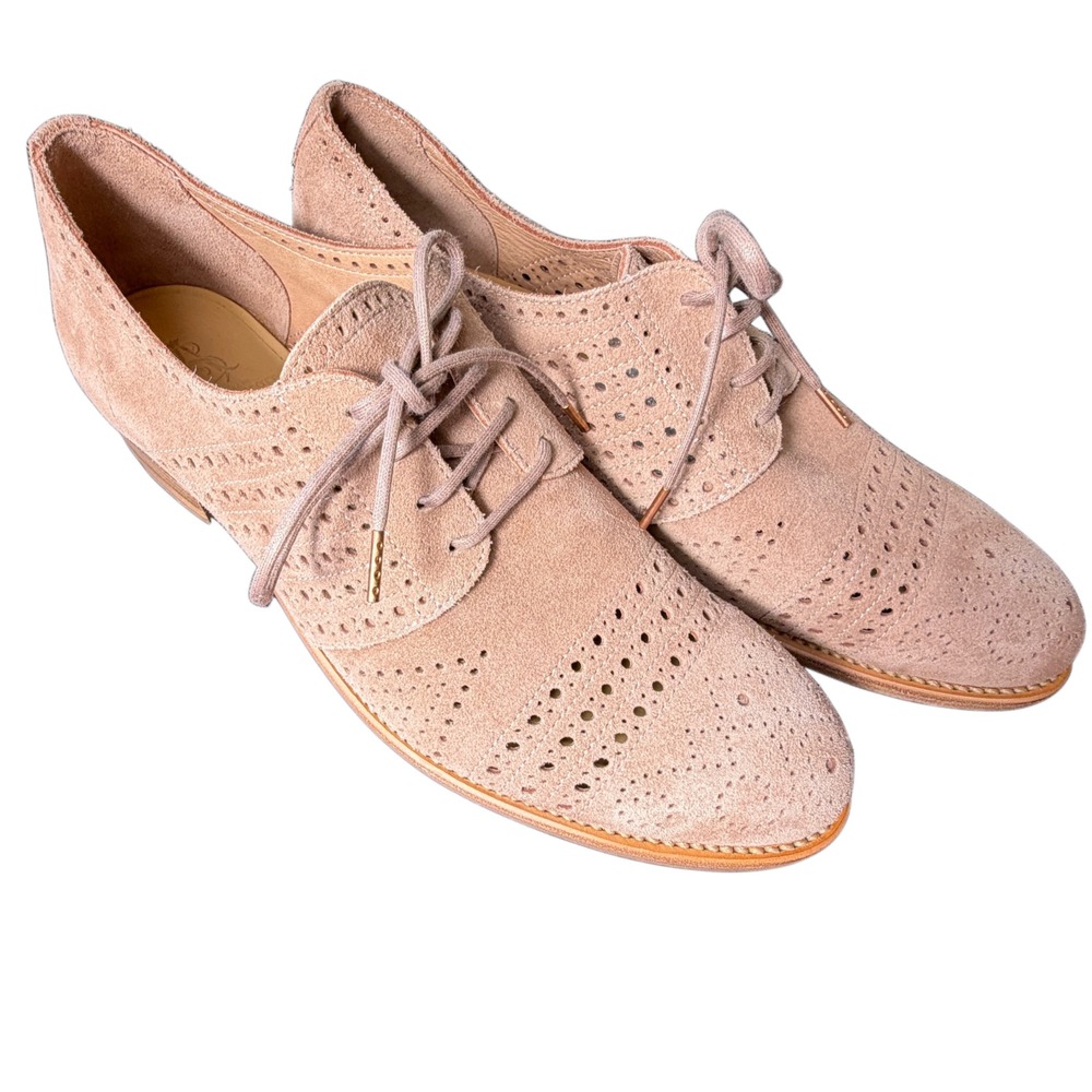 The Office of Angela Scott Wingtip Oxford Brogues Suede Shoes EU 40 Style 47320